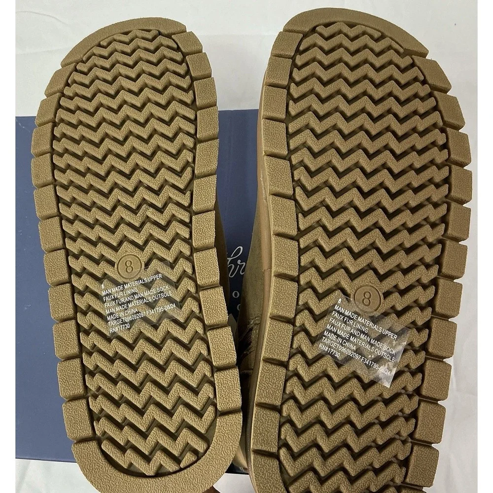 Universal Thread Women's‎ Tan May Suede Booties with Memory Foam Insole NWT SZ 8